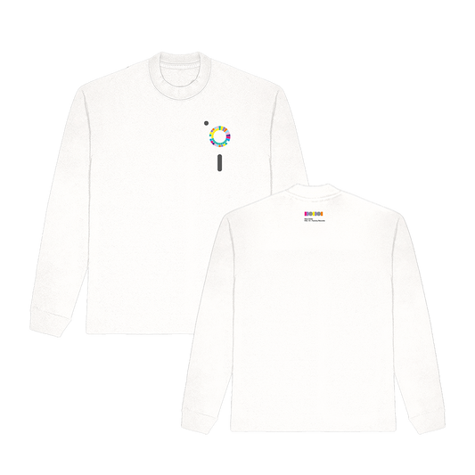 Blue Monday Wheel White Longsleeve