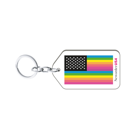 USA Flag Keyring