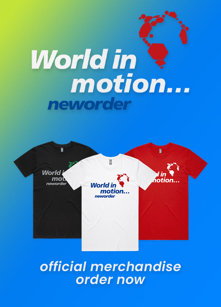 New Order | World in Motion | Official Merchandise | Order Now