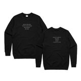 Closer Tracklist Black Sweatshirt