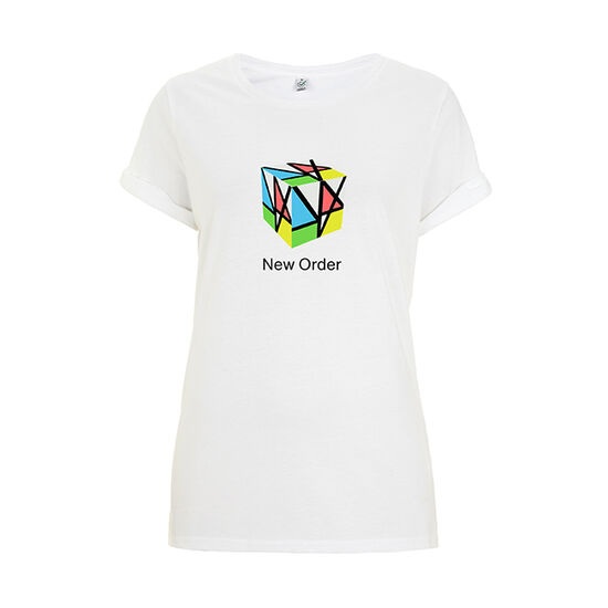 Music Complete Cube Ladies White T-Shirt
