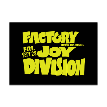 Factory Joy Division Poster