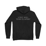 Love Will Tear Us Apart Black Zip Hoodie